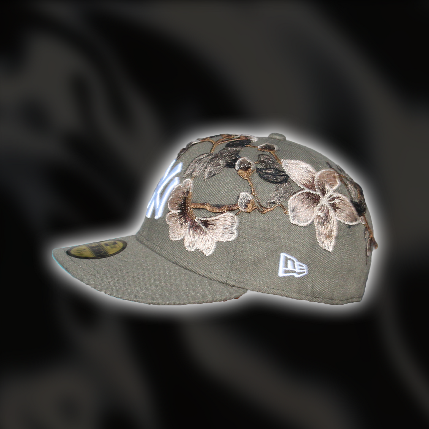 olive Green cap flowers